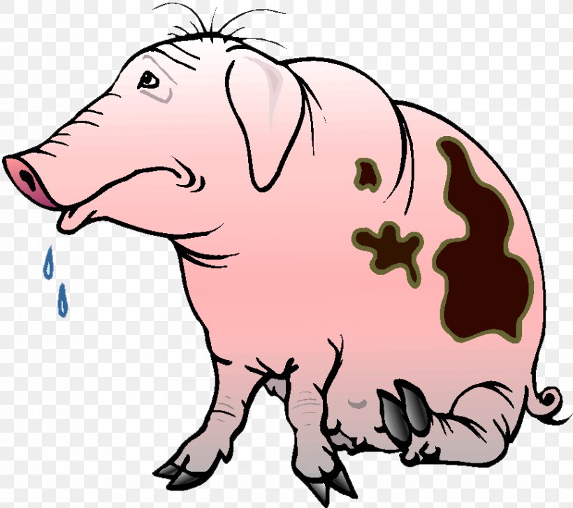 Domestic Pig Clip Art GIF Animation, PNG, 866x769px, Domestic Pig, Animal, Animal Figure, Animation, Artwork Download Free