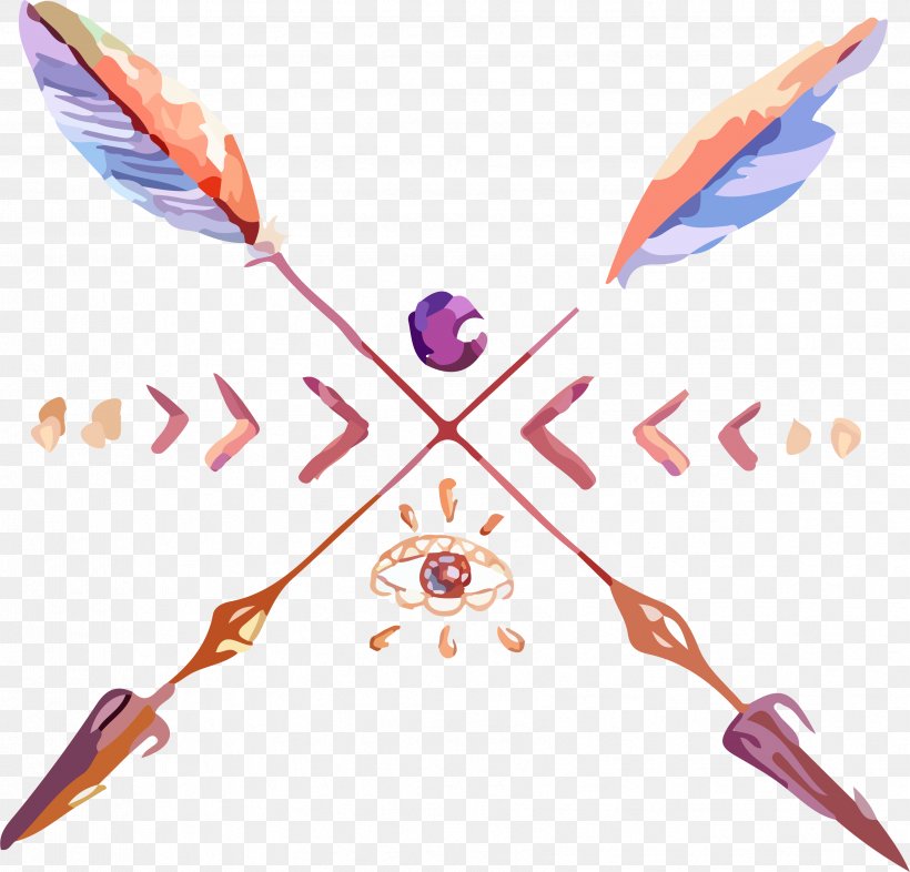 Feather Drawing Arrow Euclidean Vector, PNG, 3413x3272px, Feather, Arc, Bow And Arrow, Color, Drawing Download Free