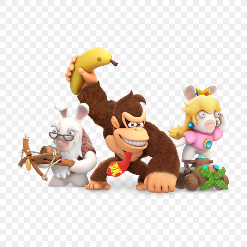 Mario + Rabbids Kingdom Battle: Donkey Kong Adventure Mario Hoops 3-on-3 Nintendo Switch Downloadable Content, PNG, 4096x4096px, Donkey Kong, Adventure Game, Downloadable Content, Expansion Pack, Figurine Download Free