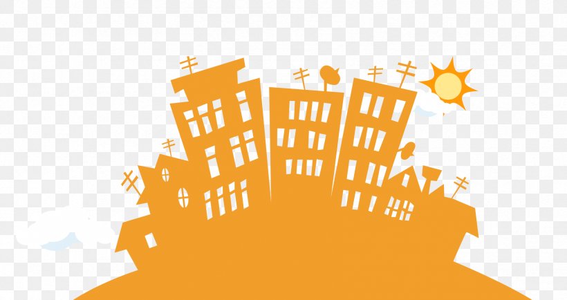Orange House Silhouette, PNG, 1696x898px, House, Area, Art, Brand, Building Download Free