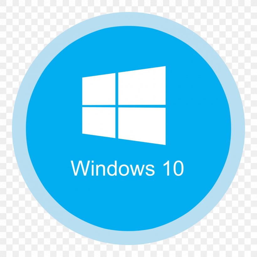 Windows 10 Microsoft Windows Operating System Windows 8 Installation, PNG, 1200x1200px, Windows 10, Application Software, Area, Blue, Brand Download Free