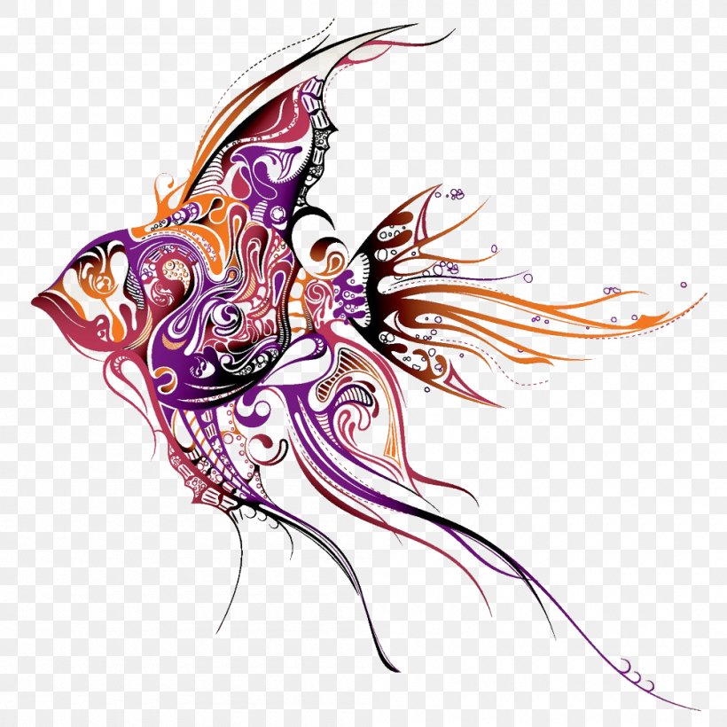 Angelfish Tattoo Artist Drawing, PNG, 1000x1000px, Angelfish, Animal, Art, Body Piercing, Child Download Free