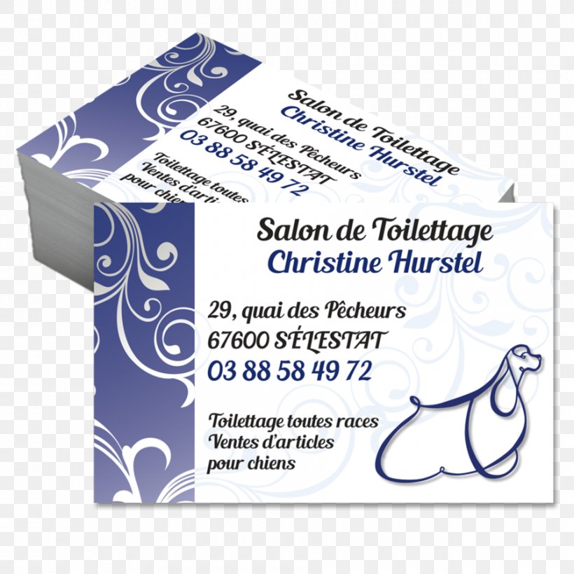 Business Cards Toiletteur Dog Personal Grooming Deborah REISS, PNG, 900x900px, Business Cards, Blue, Brand, Breed, Carte De Visite Download Free