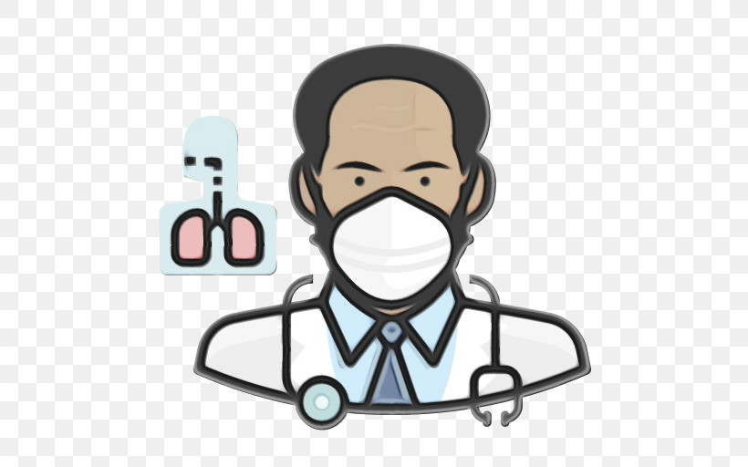 Icon Health Care Health Medicine Pulmonologist, PNG, 512x512px, Watercolor, First Responder, Health, Health Care, Male Download Free