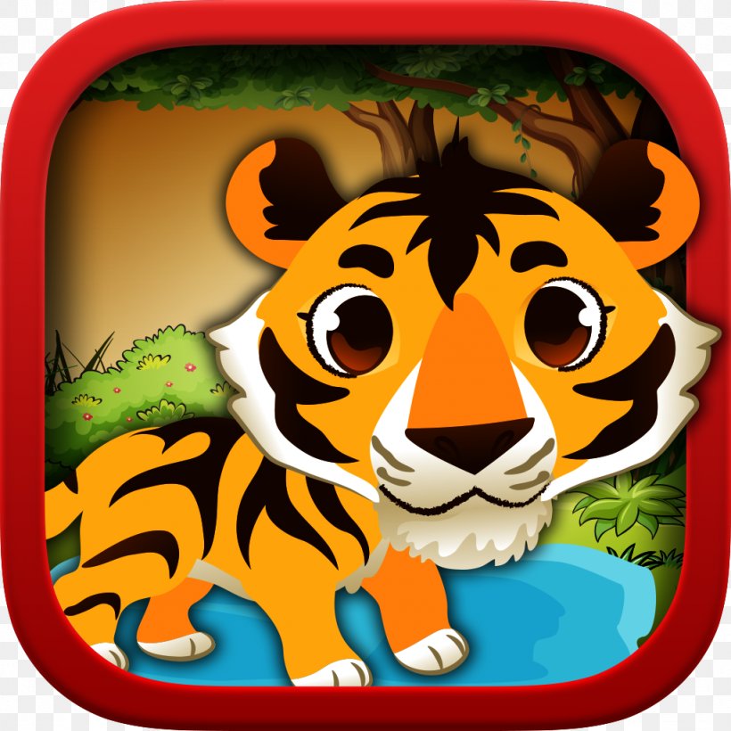 Tiger Whiskers Cat Clip Art, PNG, 1024x1024px, Tiger, Big Cat, Big Cats, Carnivoran, Cartoon Download Free