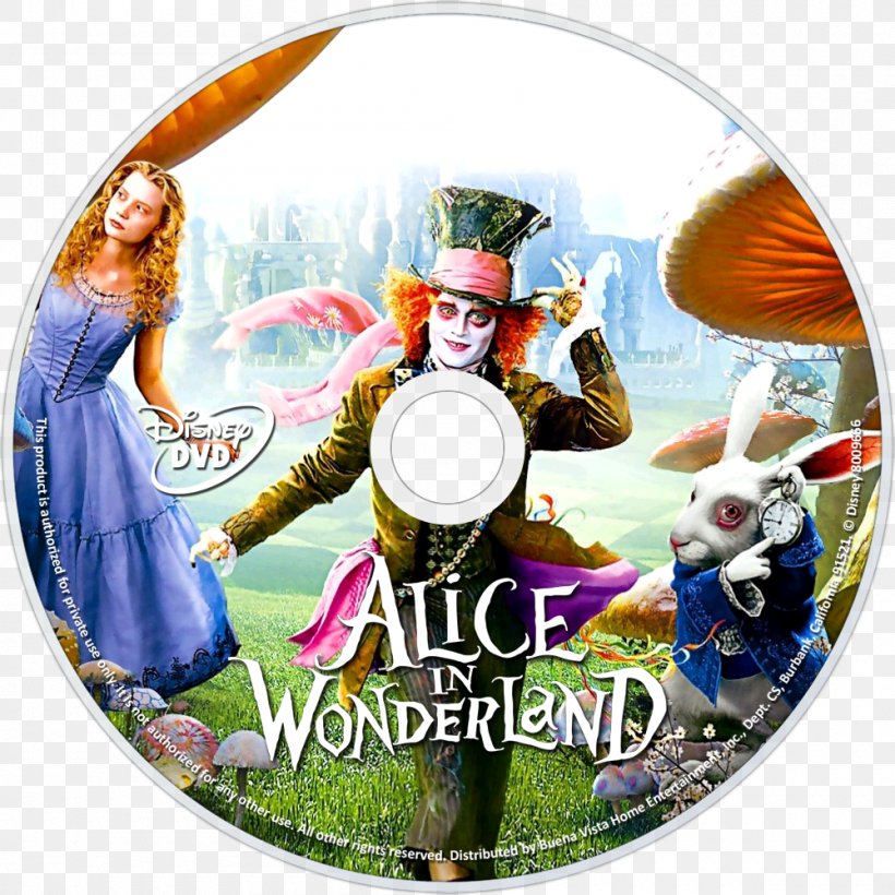 Alice's Adventures In Wonderland Adventure Film Alice In Wonderland 0, PNG, 1000x1000px, 2010, Film, Adventure Film, Alice In Wonderland, Dvd Download Free