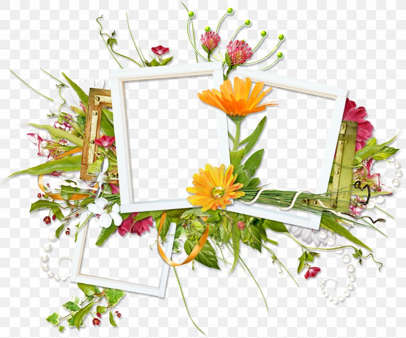 Floral Design Picture Frames Scrapbooking Flower Bouquet, PNG, 3659x3044px, Floral Design, Artificial Flower, Cut Flowers, Flora, Floristry Download Free