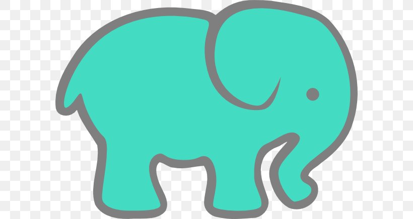 Indian Elephant Turquoise Elephantidae World Elephant Day Clip Art, PNG, 600x436px, Indian Elephant, Area, Baby Shower, Blue, Bluegreen Download Free