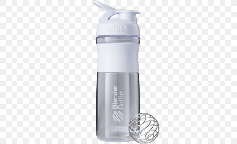 White Cocktail Shaker Water Bottles Blender, PNG, 500x500px, White, Blender, Blenderbottle Company, Blue, Bodybuilding Supplement Download Free