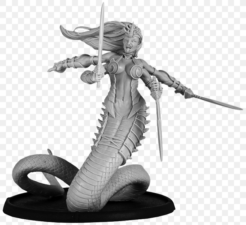 Medusa Figurine Miniature Legendary Creature The Ninth Age: Fantasy Battles, PNG, 814x750px, Medusa, Action Figure, Black And White, Courtesan, Demon Download Free