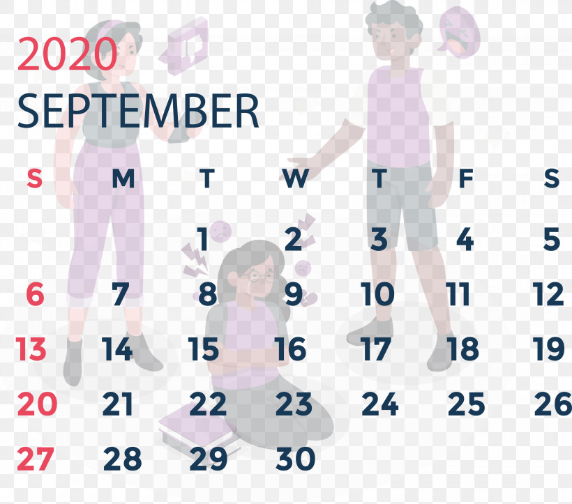 September 2020 Calendar September 2020 Printable Calendar, PNG, 3000x2647px, September 2020 Calendar, Line, Logo, M, Meter Download Free