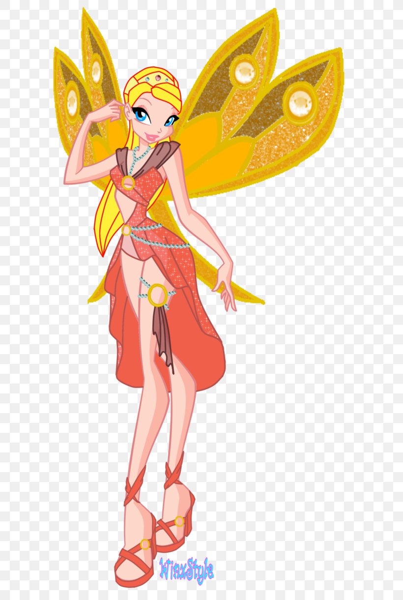 Stella Fairy Winx Club, PNG, 655x1220px, Watercolor, Cartoon, Flower, Frame, Heart Download Free