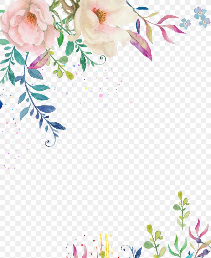 Watercolor Painting Clip Art Flower Image, PNG, 979x1200px, Watercolor Painting, Art, Blossom, Branch, Cherry Blossom Download Free