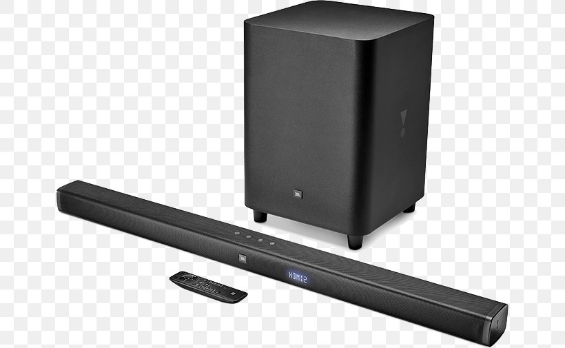 JBL Bar 3.1 Soundbar Loudspeaker Home Theater Systems, PNG, 657x505px, Soundbar, Audio, Audio Equipment, Bass, Center Channel Download Free