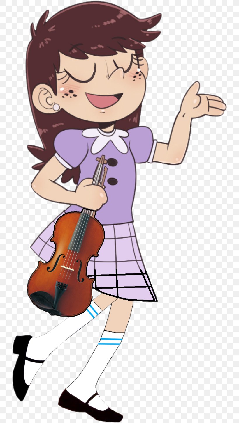 Luna Loud Lincoln Loud Image Illustration The Loud House, PNG, 740x1454px, Luna Loud, Animated Cartoon, Animation, Art, Bowed String Instrument Download Free