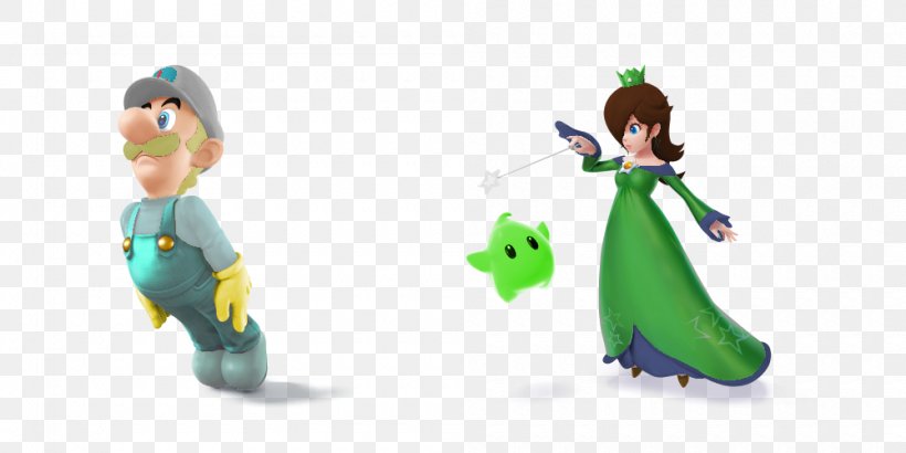 Rosalina Luigi Princess Peach Super Smash Bros. For Nintendo 3DS And Wii U Super Mario Galaxy, PNG, 1000x500px, Rosalina, Baby Luigi, Bowser, Fictional Character, Figurine Download Free