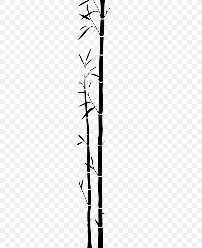 Tropical Woody Bamboos Silhouette, PNG, 284x1002px, Tropical Woody Bamboos, Art, Bamboo Floor, Black And White, Branch Download Free