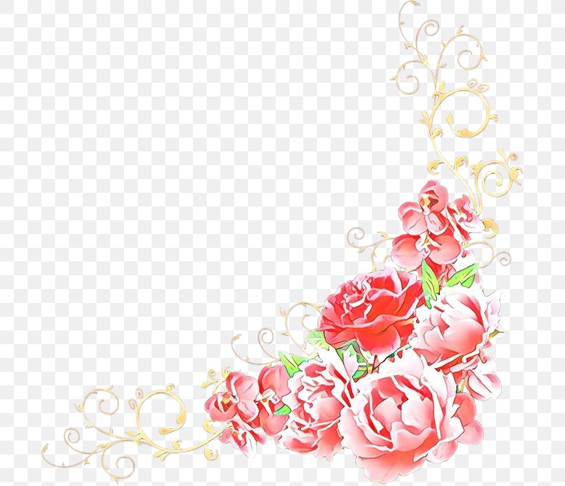 Pink Flowers Background, PNG, 700x706px, Cartoon, Artificial Flower ...