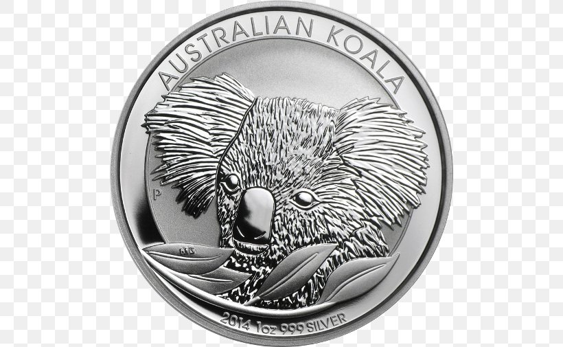 The Perth Mint Koala Silver Coin Silver Coin, PNG, 500x505px, Perth Mint, Australia, Bullion Coin, Chinese Silver Panda, Coin Download Free