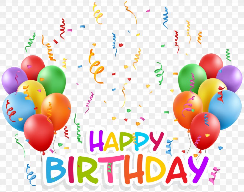 Birthday Cake Balloon Happy Birthday To You Clip Art, PNG, 8000x6284px, Birthday Cake, Balloon, Balloon Modelling, Birthday, Cake Download Free