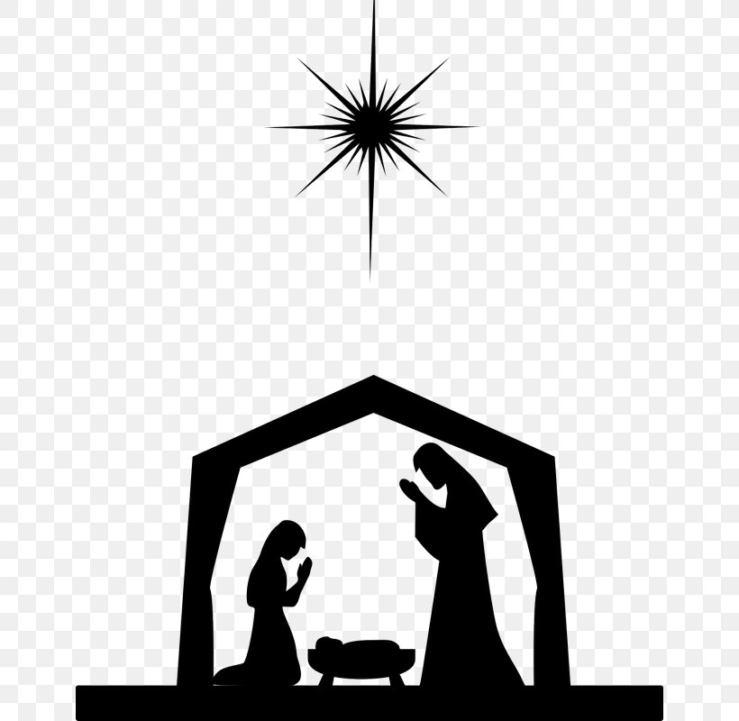Nativity Scene Nativity Of Jesus Manger Christmas, PNG, 652x800px, Nativity Scene, Artwork, Black And White, Brand, Child Download Free