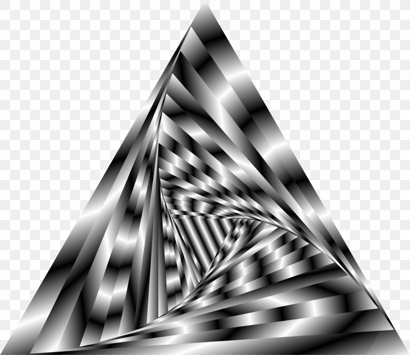 Triangle Hypnosis Clip Art, PNG, 2292x1985px, Triangle, Black And White, Geometry, Hypnosis, Monochrome Download Free