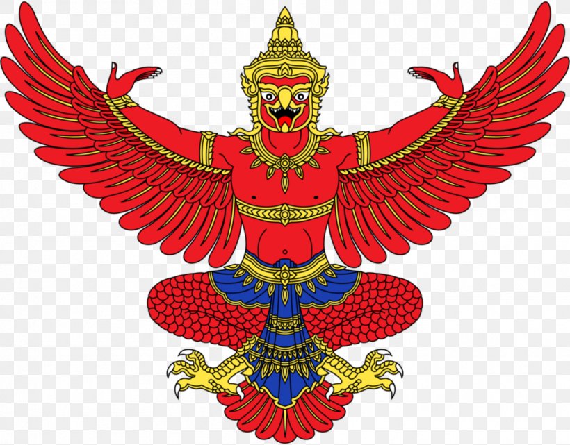 Emblem Of Thailand Garuda Flag Of Thailand National Emblem Of Indonesia, PNG, 1011x791px, Thailand, Bird, Emblem, Emblem Of Thailand, Flag Download Free