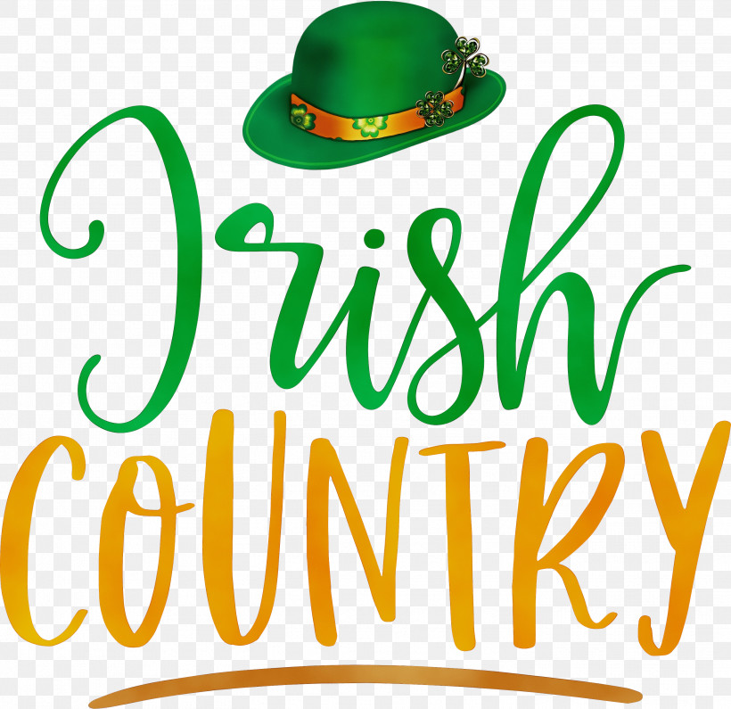 Hat Logo Green Fashion Meter, PNG, 2918x2830px, Saint Patrick, Fashion, Green, Hat, Logo Download Free