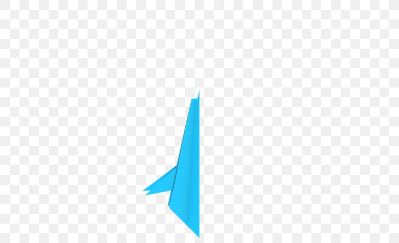 Paper Plane Airplane Origami Angle, PNG, 500x500px, Paper, Airplane, Aqua, Azure, Blue Download Free