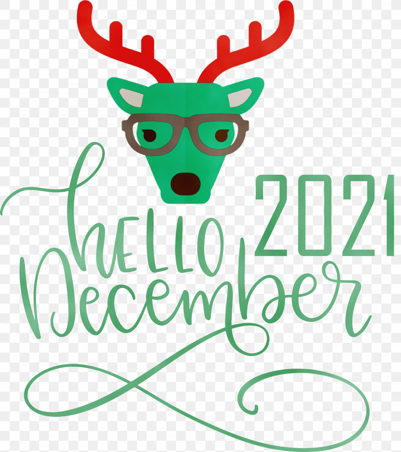 Reindeer, PNG, 2664x3000px, Hello December, Antler, December, Deer, Leaf Download Free