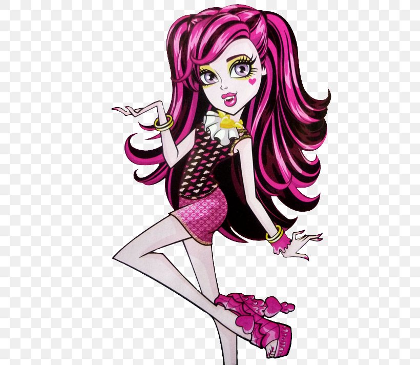 Frankie Stein Monster High Doll Ever After High, PNG, 500x712px, Watercolor, Cartoon, Flower, Frame, Heart Download Free