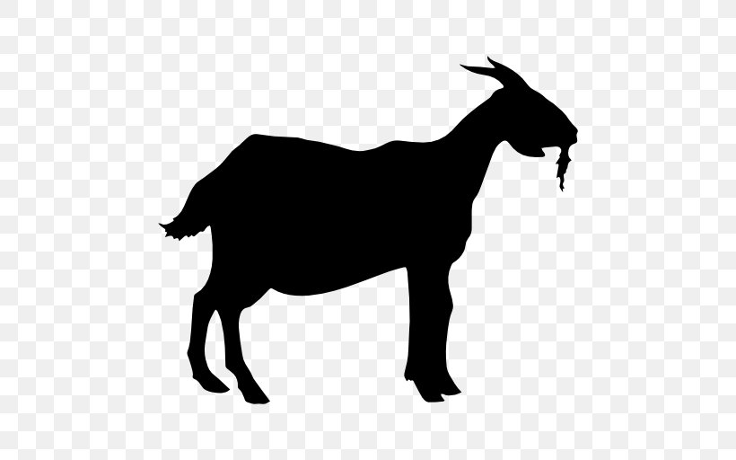 Goat Silhouette, PNG, 512x512px, Goat, Autocad Dxf, Black And White, Cattle Like Mammal, Cow Goat Family Download Free