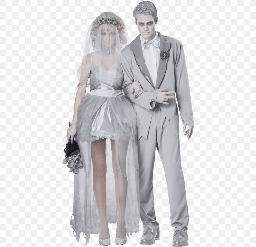 Costume Party Halloween Costume Bridegroom, PNG, 500x793px, Costume Party, Black And White, Bridal Clothing, Bride, Bridegroom Download Free