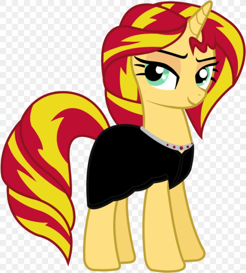 Pony Sunset Shimmer Rarity Dress Clothing, PNG, 848x942px, Pony, Animal Figure, Art, Artwork, Clothing Download Free