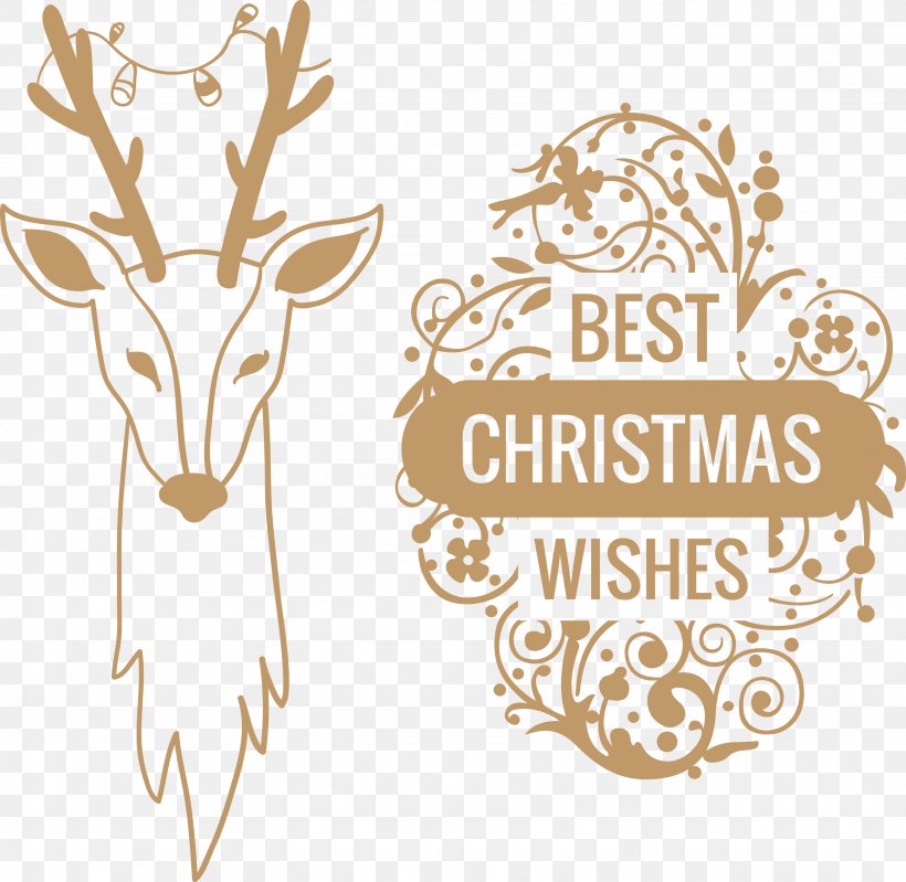 Christmas, PNG, 2872x2799px, Christmas, Antler, Brand, Deer, Gift Download Free