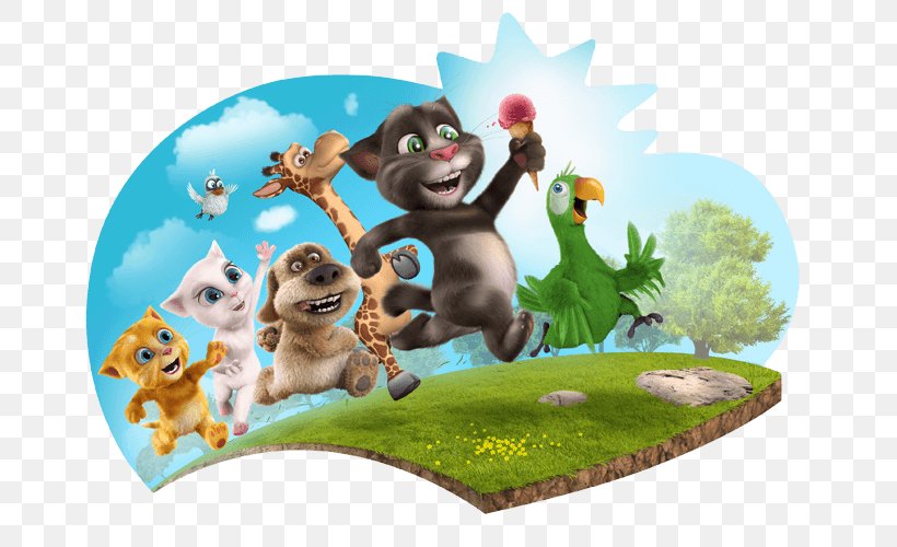 My Talking Tom Talking Angela Talking Tom And Friends My Talking Hank Talking Tom Gold Run, PNG, 683x500px, My Talking Tom, Animated Series, Fauna, Game, Grass Download Free