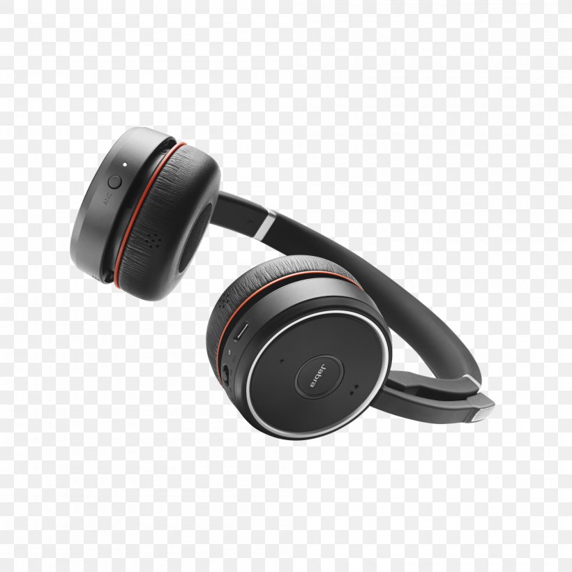 Jabra Evolve 75 UC Stereo Headphones Active Noise Control Jabra Evolve 65 Stereo, PNG, 2000x2000px, Headphones, Active Noise Control, Audio, Audio Equipment, Bluetooth Download Free