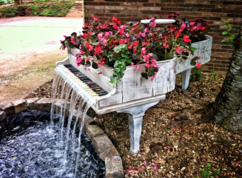 Piano Drinking Fountains Water Feature Garden, PNG, 1534x1130px, Piano, Drinking Fountains, Flora, Flower, Fountain Download Free
