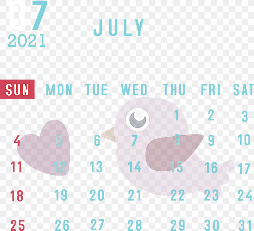 July 2021 Calendar July Calendar 2021 Calendar, PNG, 3000x2731px, 2021 Calendar, July Calendar, Aqua M, Diagram, Line Download Free