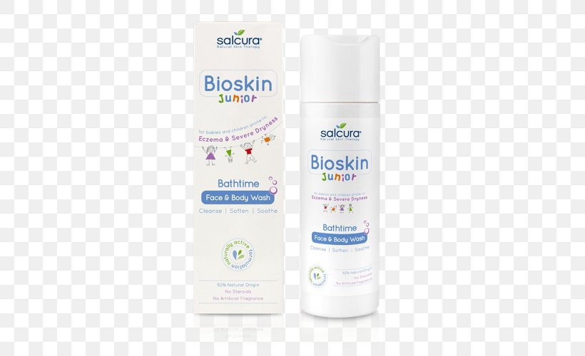 Lotion Salcura Bioskin Junior Outbreak Rescue Cream Shower Gel Shampoo Personal Care, PNG, 500x500px, Lotion, Baby Shampoo, Body Wash, Cosmetics, Cream Download Free