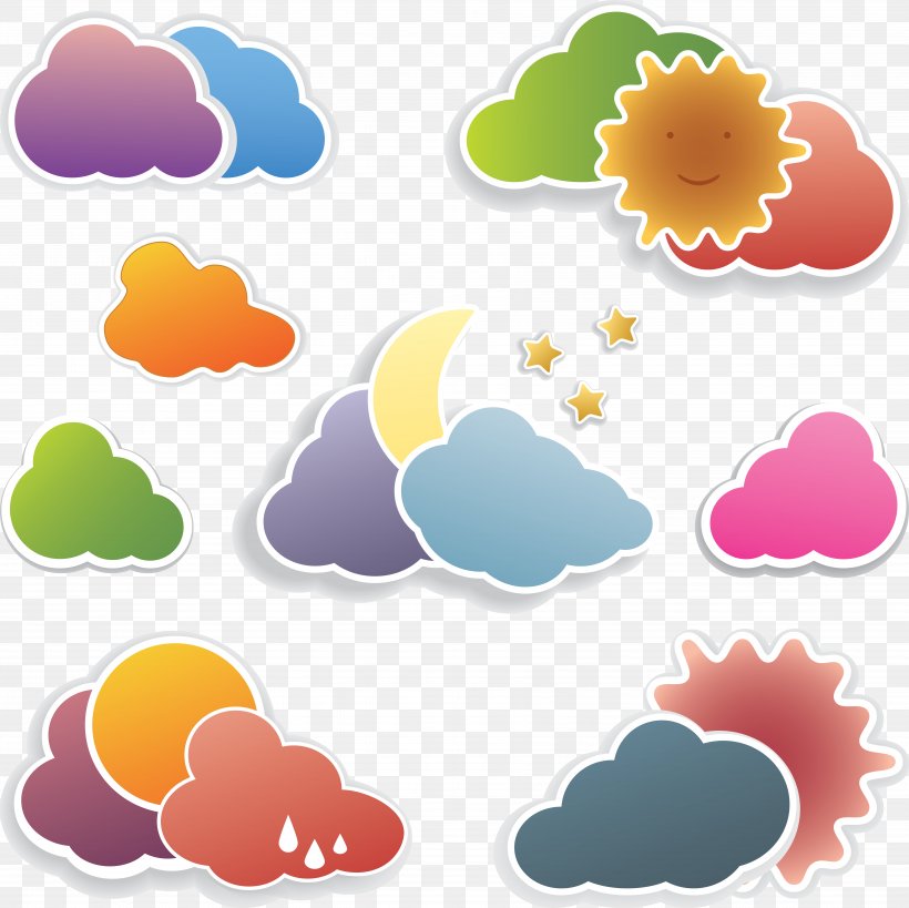 Cloud Clip Art, PNG, 7096x7094px, Cloud, Abstract Art, Orange, Royaltyfree, Yellow Download Free