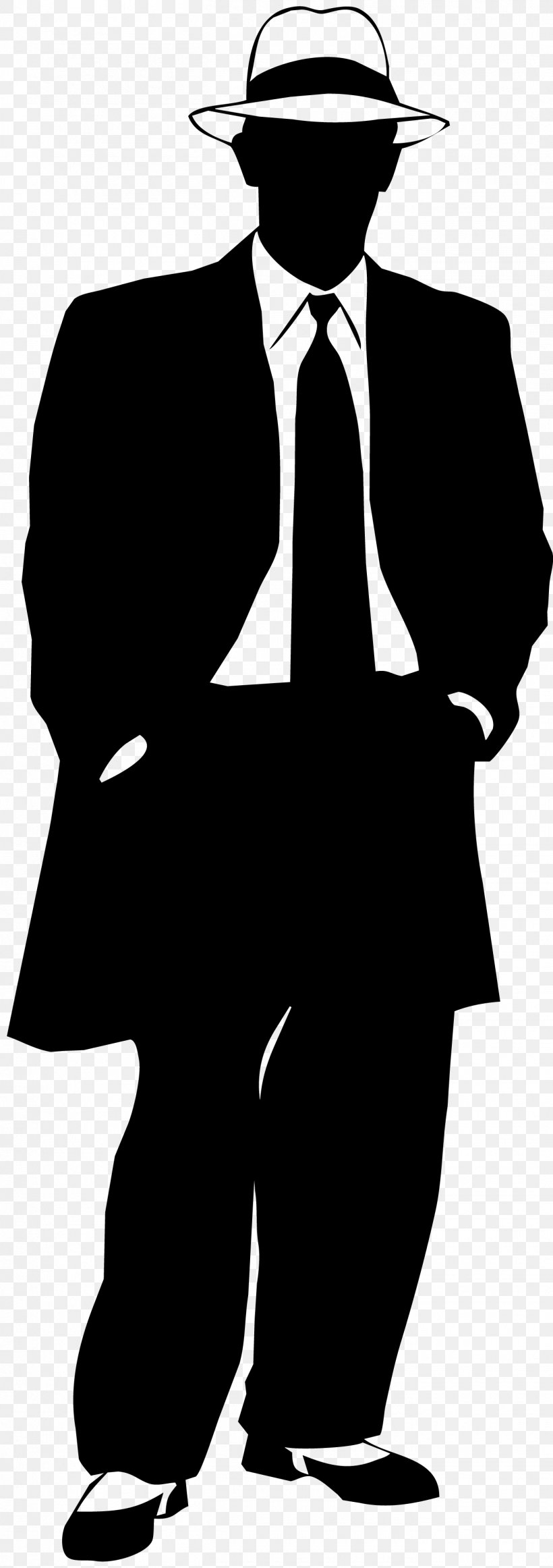 Gangster Silhouette, PNG, 1355x3840px, Gangster, Black, Black And White, Fictional Character, Gentleman Download Free