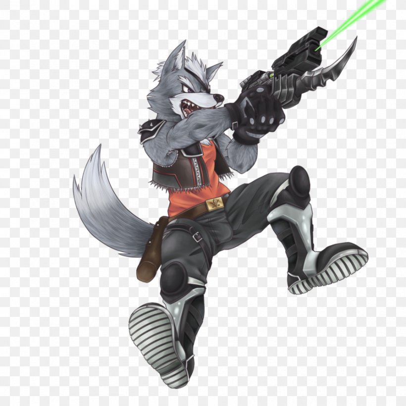 Super Smash Bros. Brawl Super Smash Bros. For Nintendo 3DS And Wii U Star Fox Gray Wolf, PNG, 894x894px, Super Smash Bros Brawl, Action Figure, Art, Fan Art, Figurine Download Free