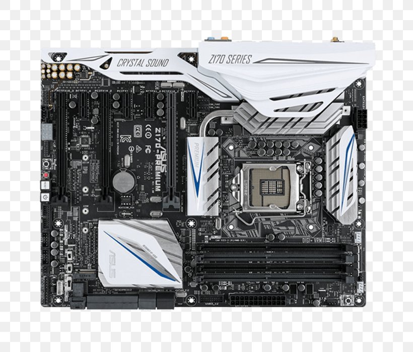 Z170 Premium Motherboard Z170-DELUXE Graphics Cards & Video Adapters Intel Central Processing Unit, PNG, 700x700px, Motherboard, Asrock, Asus, Central Processing Unit, Chipset Download Free