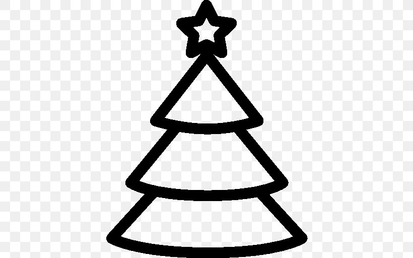 Christmas Tree New Year Tree, PNG, 512x512px, Christmas Tree, Black And White, Christmas, Gift, New Year Download Free