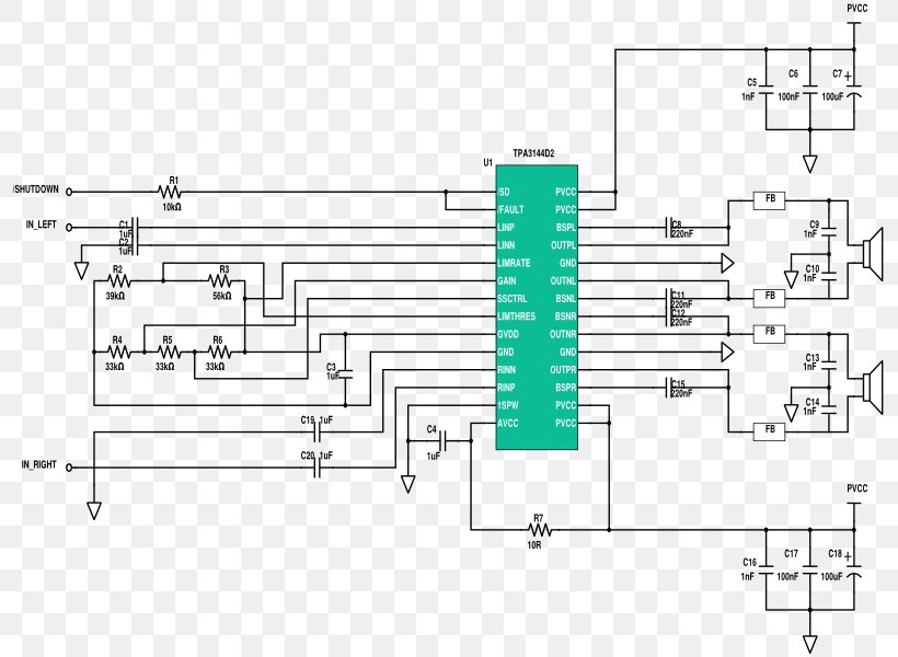 Circuit Diagram Audio Power Amplifier Electronic Circuit, PNG, 800x600px, Watercolor, Cartoon, Flower, Frame, Heart Download Free