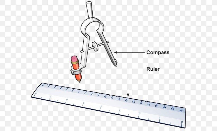 Compass-and-straightedge Construction Geometry Ruler, PNG, 600x497px, Compassandstraightedge Construction, Area, Compass, Diagram, Drawing Download Free