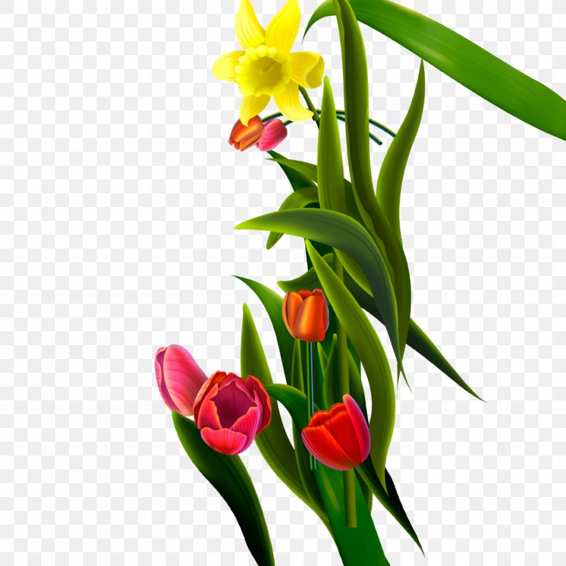 Flower Bouquet Tulip Floral Design, PNG, 1000x1000px, Flower, Amaryllis Family, Cut Flowers, Designer, Easter Download Free