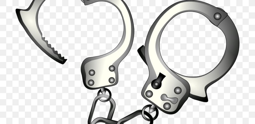 Handcuffs Arrest Crime Clip Art, PNG, 720x400px, Handcuffs, Arrest, Auto Part, Bail, Bail Bondsman Download Free