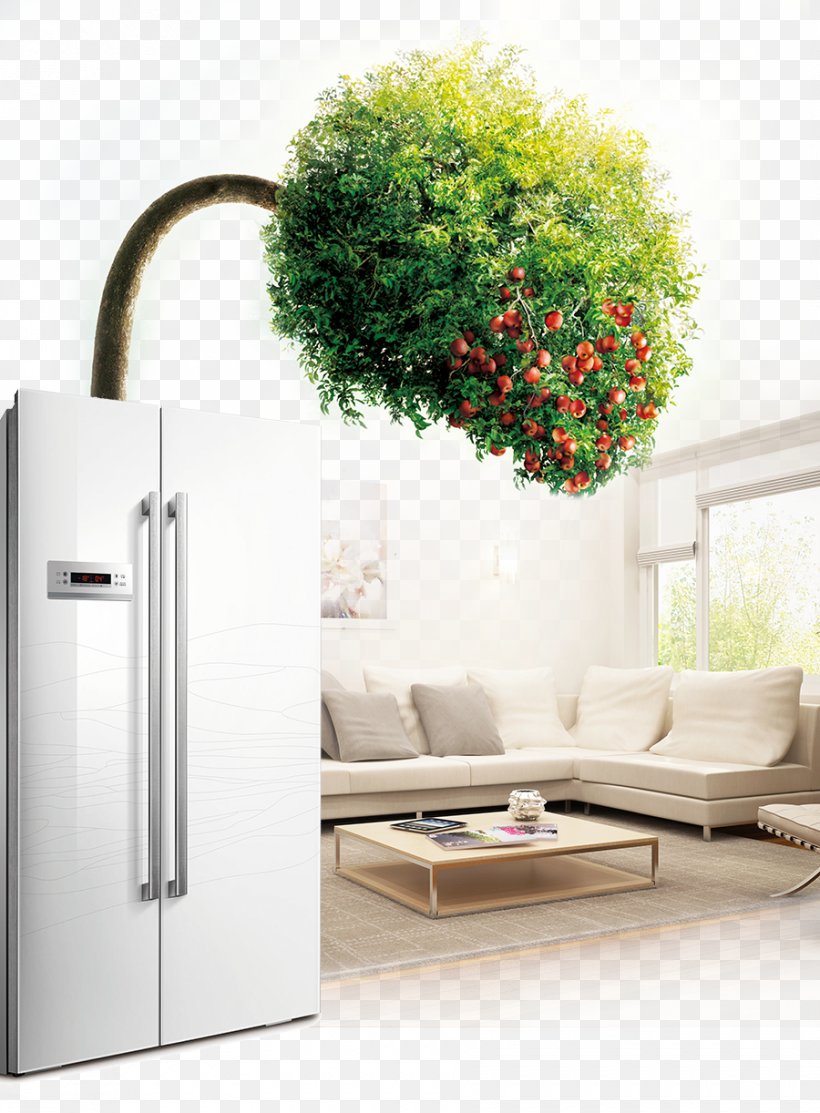 Living Room Refrigerator House, PNG, 900x1222px, Living Room, Advertising, Apartment, Architecture, Couch Download Free
